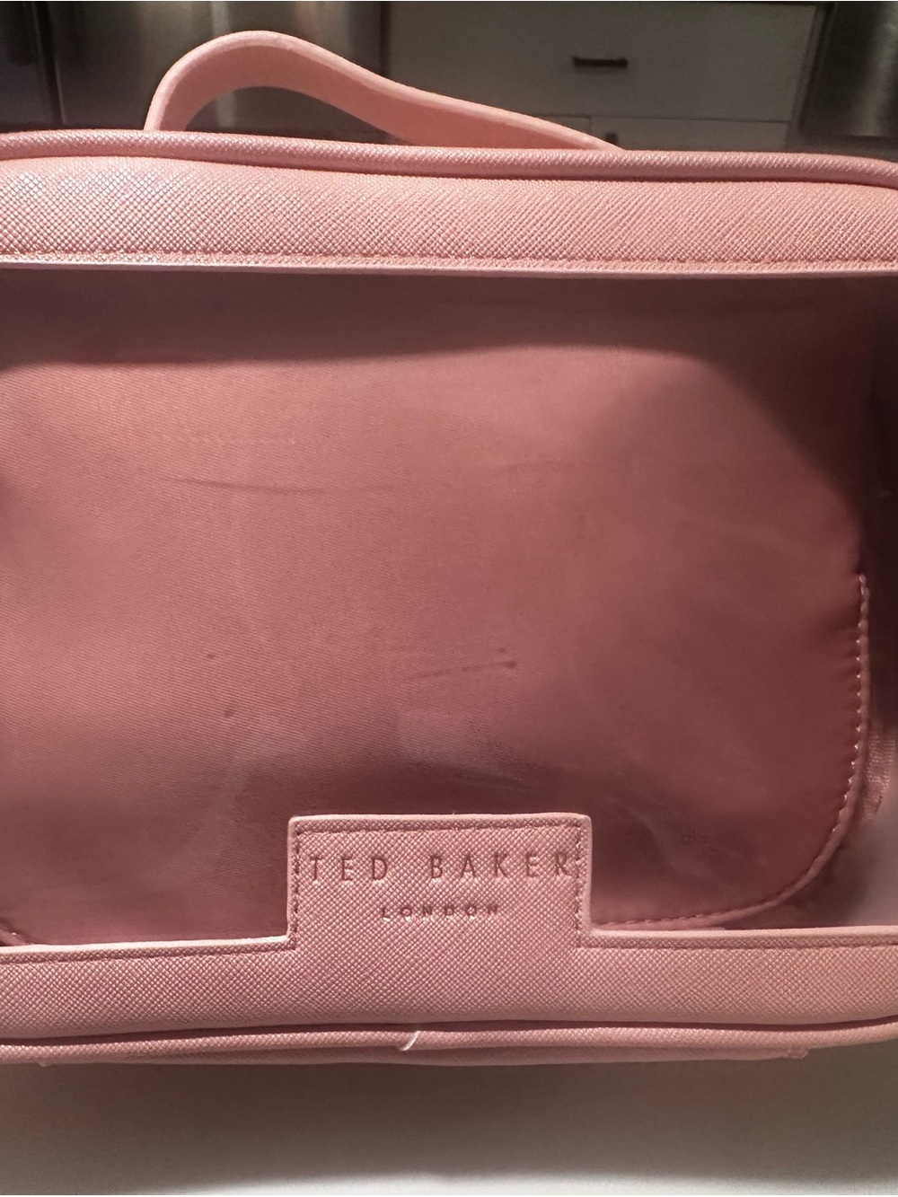 Ted Baker Blush Pink Structured Cosmetic Case